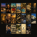 Complete Collection preview grid showing all 19 oil painting style iPhone wallpapers from the Italian Old Money, Money and New Money packs